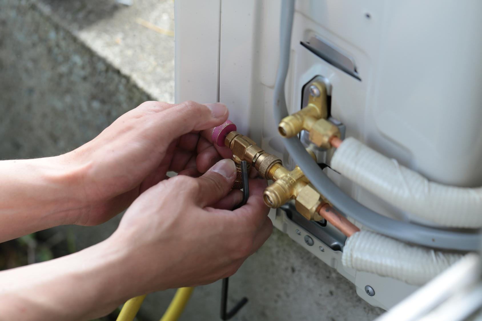 instalation pompe à chaleur industrielle air Gidy